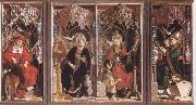 PACHER, Michael Altarpiece of the Earyly Chuch Fathers china oil painting artist